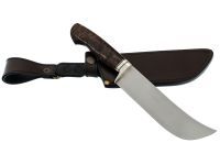 Нож Пчак, сталь D2, рукоять темная карельская береза