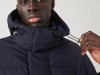 Мужской пуховик Lacoste с капюшоном