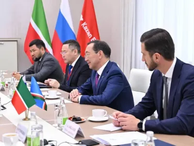Глава Якутии встретился с президентом Татарстана Рустамом Миннихановым
