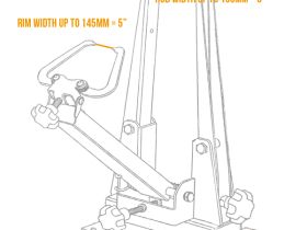 Станок для сборки и правки колес BIKE HAND YC-512N (серебристый)