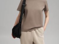 Футболка прямого кроя из мерсеризованного хлопка