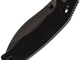 Складной нож Obertech ns-01 thumb stud, сталь VG-10, рукоять G10, черный