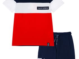 Комплект трикотажный для мальчиков: фуфайка (футболка), шорты