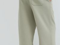 Широкие трикотажные брюки Wide leg, Желтый