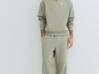 Толстовка с воротником-стойкой на молнии, Желтый