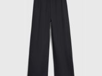 Широкие брюки для девочек, Черный