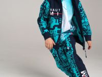 Толстовка на молнии из футера для мальчика