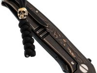 Темляк с бронзовой бусиной "Череп"