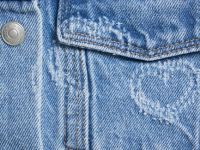 Джинсовая рубашка для девочек, Голубой