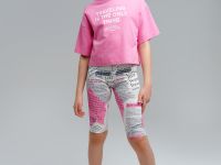 Брюки трикотажные для девочек (легинсы укороченные)