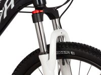 Подростковый велосипед Novatrack Extreme HD 24, год 2025, цвет Черный-Белый, ростовка 11