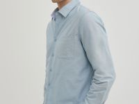 Рубашка из хлопка полуприлегающего силуэта