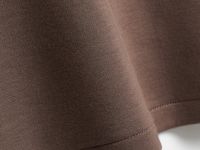 Футболка оверсайз с разрезами, Коричневый