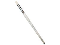 Кисть синтетика белая №8 плоская Живописные кисти "1В20W" короткая ручка