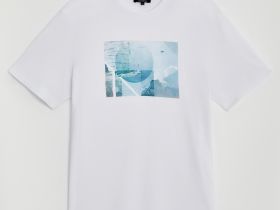 Свободная футболка с принтом