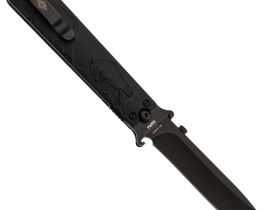 Складной нож Перемен Зубры BW, сталь 8Cr14MoV, рукоять FRN, черный