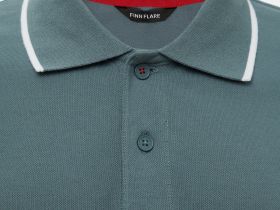 Поло с контрастной отделкой