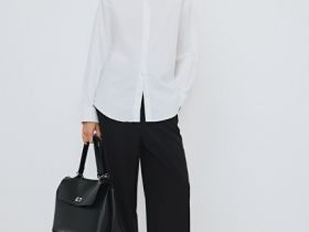 Рубашка из хлопка, Белый