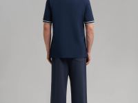 Поло свободного кроя из хлопка пике