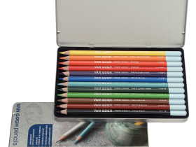 Набор карандашей акварельных Talens "Van Gogh" 12 цв стартовый в метал кор