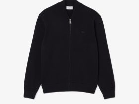 Мужской кардиган Lacoste на молнии классического кроя