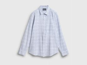 Рубашка в клетку, Белый