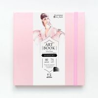 Скетчбук для маркеров Малевичъ "Fashion" 15х15 см 80 л 75 г, розовый