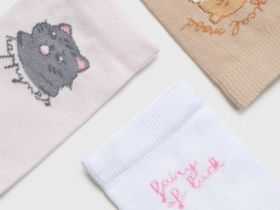 Носки для девочек, 3 пары, Мультицвет