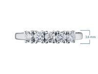 Классическое кольцо из белого золота с бриллиантами э0901кц10161600