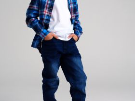 Сорочка текстильная для мальчиков (regular fit)