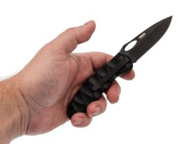 Складной нож Kizlyar Supreme Hero, сталь 440C, рукоять G10, черный