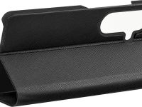Чехол-книжка uBear Memo Case для Samsung Galaxy S26 FE, искусственная кожа черный