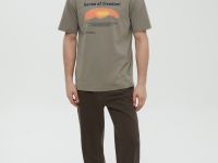 Футболка из хлопка с принтом