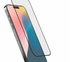 Защитное стекло uBear Extreme Nano Shield Privacy для Apple iPhone 16 Pro с чёрной рамкой