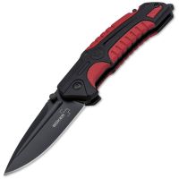 Складной нож Boker Plus Savior 1, сталь Sandvik 12С27, рукоять термопластик FRP, чёрно-красный