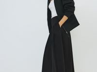 Юбка миди А-силуэта, Черный