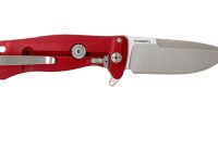 Нож складной LionSteel SR22A RS Mini, сталь Uddeholm Sleipner® Satin Finish, рукоять алюминий (Solid®), красный