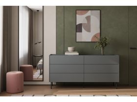 Комод Дигарс 163x81 Графитовый