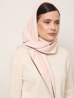 Косынка из кашемира KA370157 персиковая