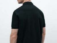 Поло из хлопка, Черный