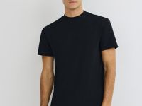 Футболка в рубчик, Черный