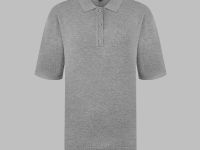 Легкий джемпер-поло прямого кроя