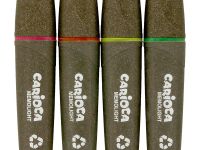 Набор текстовыделителей экологичные Carioca "Memolight" 2 мм 4 цв. 4 шт.