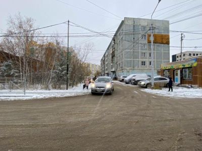 В Якутске водитель иномарки наехал на пожилую женщину
