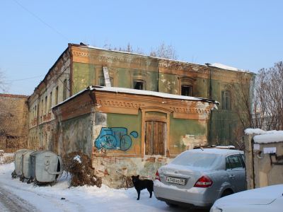 Дом, в котором в 1915 г. находилась подпольная типография большевистской организации "Союз Сибирских рабочих"