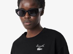 Женская футболка Lacoste из хлопка