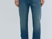 Зауженные джинсы, Синий