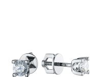 Пусеты из белого золота с бриллиантами э0901пс06200852