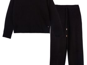 Комплект трикотажный для девочек: джемпер, брюки