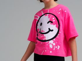 Фуфайка трикотажная для девочек (футболка)